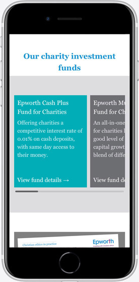 epworthinvestment.co.uk homepage (swiper section) screenshot on mobile